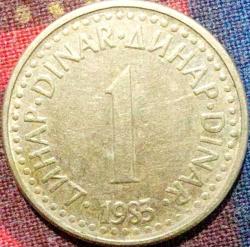 YUGOSLAVYA 1 Dinar, 1983 ÇÇT