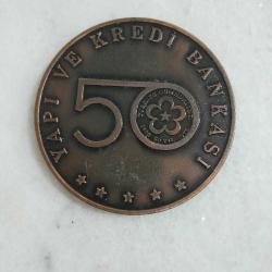 1973 Yılı Hatıra Bronz Madalyon