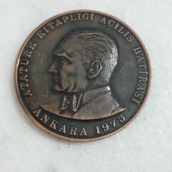 1973 Yılı Hatıra Bronz Madalyon