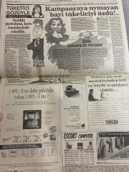 SABAH EKONOMİ GAZETESİ DOĞUM GÜNÜ HEDİYESİ  - 17 EYLÜL 1992-Turgut Özal-Osman Ulagay-Ali Rıza Kardüz-Tülin İnans-Atilla Özsever-Şelale Kadak-Meral Tamer  Avrupa para piyasaları allak bullak oldu-Reklam verenler dernek kurdu-Eximbank 200 milyon dolar borçlanacak-Bu Özal başka Özal-Özal bu hükümet bütçeyi tutturamaz-Eximbank’ın görevleri Türkiye’yi değil kendilerini kalkındırmışlar-Koç Ankara’da bulaşık makinesi üretecek-10000’de 3 hata payı istenince-KİT fırtınası yaklaşırken-Borsa’da politik düşüş-Bankalar hisse senedini sevmedi-Otomobile 300 milyon-Akbank’ın kredisi arttı-Ne oldu da dolar rezil mark ise vezir oldu-Arçelik de varlığa dayalı menkul kıymet çıkarmaya hazırlanıyor-Yüksek kalite maliyeti düşürür-Kaliteyi etkileyen 9M faktörü-Ünlülerin ilk işi-Demirbank 40’ıncı yaşında da hayırlı günler diliyor-Tüketici gözüyle-Smokin pantolonu kuru temizleyicide yok oldu-Kampanyaya uymayan bayi tüketiciyi üzdü-Dikiş parasını da versinler  Karikatür isimleri ve çizerler: Türkiye Kalkınma Ban