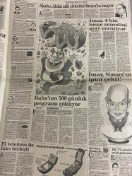 SABAH EKONOMİ GAZETESİ DOĞUM GÜNÜ HEDİYESİ  - 3 EKİM 1992-Osman Ulagay-Meriç Korkut-Bülent Eczacıbaşı-Cem Boyner-Halis Komili-Nedim Özkan-Şelale Kadak-Meral Tamer-Bilal Çetin-Fethi Ağalar  TÜSİAD’a kim başkan olacak-Ankara’da beş kurşun yarası-Kredi Yapı Kredi’de-Endeks 4 binin altına döndü-Çimentaş garantili geliyor-Hazine’den büyük satış-Kısa hesaplar büyük karları kaybettirir-Baba’nın 500 günlük programı çöküyor-Alarko Alsim adlı şirketini Rusya’ya taşıyor-İmar 4 bin hisse senedini geri vermiyor-İmar Nasaş’ın ipini çekti-Vergi reform paketi için özel komisyon-Belediyelere yeni soluk-Toplu Konut’tan siyasi kredi-Yeni Demirel’in bankası açıldı-ILO standardında sınıfta kaldık-BMW taklitlerine savaş açtı-El telefonu ile faks birleşti-Uğur böceği çiftçinin dostu ortak görümünü seçti-35 milyarlık mülkünü bilardo salonu yaptı-Rüşvet değil dolandırıcılık-Moskova’da serbest piyasa opereti-Türkiye’de dolup Almanya’da taşan ressam-Fransızlar su gibi şarap içiyor-Irak ambargosu isyan ettirdi-