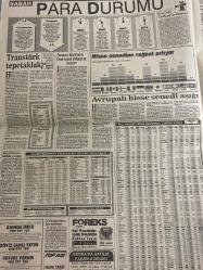SABAH EKONOMİ GAZETESİ DOĞUM GÜNÜ HEDİYESİ  - 7 EKİM 1992-Michael Jackson-Şelale Kadak-Atilla Özsever-Oya Erenberkioğlu-Osman Ulagay-Tuncer Biçgiloglu-Meral Tamer  Michael’dan Swiss ile The Marmara da tokat yedi-Televizyonun eski etkisi artık kalmadı-MESS’ten mutfağa endeksli zam önerisi-Liderlerin çakmakları dert oldu-Maliyede deprem 47 defterdar değişiyor-Çiller’e raporla cevap-Özal’ın vizyonu gerçekleşebilir mi-Transtürk tepetaklak-Aracı kurum borsası oluştu-Hisse senedine rağbet artıyor-Avrupalı hisse senedi aşığı-Gösterge rakamının hesabı yanlış mı-Emekli ikramiyesine nasıl hak kazanırım-Zapping görüntü kirliliği ve 1993 reklam bütçeleri-Nebioğlu DİSK 12 yıllık arayı kapatmalı-Kargo ile mal taşırken 2 kez düşünün-Ismarlanan bilgisayar yerine demodesi geldi-Giyside etiket ensede olmamalı-Konut fonu yatırırken de bankayı iyi seçin-Sandıviç büfesi gibi döviz büfesi açılıyor  Karikatür isimleri ve çizerler: MESS mutfak karikatürü-Liderlerin çakmakları karikatürü