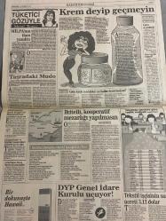 SABAH EKONOMİ GAZETESİ DOĞUM GÜNÜ HEDİYESİ  - 16 TEMMUZ 1992-Ali Korkut-Betal Demirtaş-Bayram Başaran-Osman Ulagay-Sadullah Usumi-Eser Tümen-Meral Tamer-Nedim Özkan  Akaryakıtta 10 gün içinde ikinci zam-SEK İstanbul tesisi kimin olacak-Dün 7 milyara aldığı işhanına bugün 17 milyar lira istiyor-Osmanbey’de bir garip han davası-Maliyede pembe taşlar pembe düşler-Opel’in Torbalı fabrikasına 33 yaşında genel müdür-Interbank’ın Meta’yı kurtarma girişimine 4 banka karşı çıkıyor-Finita la commedia-Borsa yönünü arıyor-Bütçenin ilk yarı karnesi zayıf-Sebze enflasyonu daha da düşürecek ama aracı olmasa-Eser Tümen yeni bir STFA kurdu-En zengin 15 ülke-Krem deyip geçmeyin-Taşradaki Mudo-İkitelli kooperatif mezarlığı yapılmasın-DYP Genel İdare Kurulu uçuyor-Tekstil işçisinin saat ücreti 3.12 dolar  Karikatür isimleri ve çizerler: SEK karikatürü