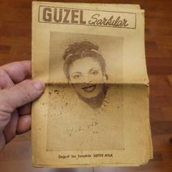 1949 yılı GÜZEL ŞARKILAR KİTAPÇIĞI. SOKAKLARDA SATILIRDI.