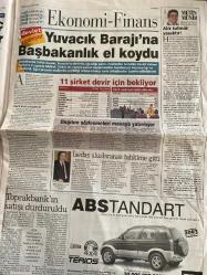 SABAH GAZETESİ DOĞUM GÜNÜ HEDİYESİ - 27 EYLÜL 2002 - TAM TAKIM 34 SAYFADIR -Ecevit-Hürriyet-Emin Çölaşan-Makbule Hanım-Tarkan-Mehmet Çetingüleç-Yavuz Donat-Orhan Erdemir-Abdürrahim Albayrak-Fatih Terim-Gökmen Özdenak-Hıncal Uluç-Togay Bayatlı-Atilla Gökçe-Kemal Dinçer-Aziz Yıldırım-Erol Kaynar-Tümer-Cordoba-Engin-Cüneyt E. Koryürek-Serra Demirkol-Burak Rossi-Valentino Rossi-Ecclestone-McRae  Spor basınına ayna-Kirli tırnak cezası-Şimdilik hayır-Kaldırımdan akıl satacak-Polis çocuğu polis öldürdü-Maç da aynı hakem de-Ceza yok uyarı var-Hedef 3 puan-Tehlikeli ilişkiler-Yasak kardeşim-Rapajc yolcu-Fenerbahçe’den birlik yemeği-Tümer ateş püskürdü-Deplasman fobisi-Motorun mabedi-Rossi F1 yolunda-Ve McRae Citroen’de-Haydi Kocaeli Rallisi’ne-Proaktif ve reaktiv olmak-Müslüm Gürses-Nebil Özgentürk  Para karşısında herkes elpençe-Profesörler Müslümcü oldu-Müzik gökten inen bir melektir