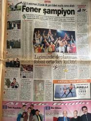 SABAH GAZETESİ DOĞUM GÜNÜ HEDİYESİ - 26 ARALIK 1998 -TAM TAKIM 42 SAYFADIR -emniyette Şok-Hüseyin uzun-Sibel Can-Berna Yılmaz-Hamdiye kapan-Selahattin Duman-Erez liderlere ulusal uzlaşma hükümeti modeli götüreceğini ve pazarlık yapmayacağını söyledi-Salih Mem Can-beni Çaykur-Pamela Anderson-Rauf Tamer-cimbom kıpır kıpır-Faruk Süren-Fatih Terim-Fenerbahçe bu sene lider gelecek yılda öyle gider-Aziz Yıldırım-Ümit Özat-Köksal Özbek-Hakan Şükür-Hakan Şükür-Popescu-Toshack’la çok zor-Süleyman Sebal şampiyon olmak zorundayız-Zekeriya Alp-ligimizde deplasman fobisi ortadan kalktı-Fener şampiyon-amokachi ye para yok-Hagi-gündüz kaptanoğlu-Recep Yazıcı-Trabzon icra yolunda-Mehmet Ali Yılmaz-futbolda 1998-İbrahim Tatlıses-Sakıp Sabancı-Sezen Aksu-Berna Laçin-Ali Öztürk-Gülşen Yüksel-basri karadayı-kanlı soygun-Yaşar Öz-Zülfü Livaneli-Şener Şen-Çetin Altan-Ünal ersözlü-tuğrul Mataracı-Sibel Canna vergi şoku-dört ayda 26 kg verdi Zerrin Özer-yeni yılınız kutlu olsun-ipek ongun-İsmet İnönü-Serpil Y