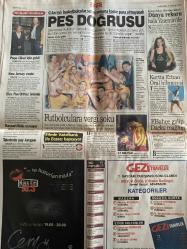 SABAH GAZETESİ DOĞUM GÜNÜ HEDİYESİ - 8 ARALIK 1999 -TAM TAKIM 34 SAYFADIR -Hatipoğlu-Haşim Kılıç-Cakıcı-Gençay Güçlü-Natali-Rauf Tamer-Ahmet Vardar-Salih Memecan-Serdar-Saffet-Osman-Bruno-Terim-Vedat-Popescu-Mustafa Sarıgül-Süreyya Serdengeçti-Sergen-Alpay-Zeman-Hüsnü Çil-Bahçeli-Demirel-Türkeş-Cevat Ayhan-Livaneli-Tülin Şahin-Faziletli vekile meydan dayağı-Başkent’i şok eden seçim-Türkiye’nin sabrı taştı-Aşiret cezaevi koğuşunu yaktı-Kartal yuvasında-Atina yumuşuyor-Küçük Baba’nın elleri titredi-Natali çok can yakacak-Fener’e büyük gözaltı-Başarı yetmez-Müthiş takas-Terim kazanacağız-Popescu’dan iyi haber-Şeker gibi kura-Sergen’in ipi çekildi-Sergen bombaladı-Alpay ben de giderim-Türkiye’de kapılar kapalı-Hedef saptırma-Bahçeli’den salvo-Bahçeli neye kızdı-Terörist başı idam edilmeli-İnsaf edin biraz-Prefabrikler çok edepsiz-Yeni Cindy’miz podyumda bayıldı-Müteahhitler Metris size ders olmadı mı-Livaneli unutulmayanlar-Bizimcity-Sizinkiler-Fatih Sultan Mehmet yine İstanbulda-Cihat Mat