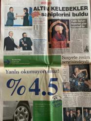 SABAH GAZETESİ DOĞUM GÜNÜ HEDİYESİ - 8 ARALIK 1999 -TAM TAKIM 34 SAYFADIR -Hatipoğlu-Haşim Kılıç-Cakıcı-Gençay Güçlü-Natali-Rauf Tamer-Ahmet Vardar-Salih Memecan-Serdar-Saffet-Osman-Bruno-Terim-Vedat-Popescu-Mustafa Sarıgül-Süreyya Serdengeçti-Sergen-Alpay-Zeman-Hüsnü Çil-Bahçeli-Demirel-Türkeş-Cevat Ayhan-Livaneli-Tülin Şahin-Faziletli vekile meydan dayağı-Başkent’i şok eden seçim-Türkiye’nin sabrı taştı-Aşiret cezaevi koğuşunu yaktı-Kartal yuvasında-Atina yumuşuyor-Küçük Baba’nın elleri titredi-Natali çok can yakacak-Fener’e büyük gözaltı-Başarı yetmez-Müthiş takas-Terim kazanacağız-Popescu’dan iyi haber-Şeker gibi kura-Sergen’in ipi çekildi-Sergen bombaladı-Alpay ben de giderim-Türkiye’de kapılar kapalı-Hedef saptırma-Bahçeli’den salvo-Bahçeli neye kızdı-Terörist başı idam edilmeli-İnsaf edin biraz-Prefabrikler çok edepsiz-Yeni Cindy’miz podyumda bayıldı-Müteahhitler Metris size ders olmadı mı-Livaneli unutulmayanlar-Bizimcity-Sizinkiler-Fatih Sultan Mehmet yine İstanbulda-Cihat Mat