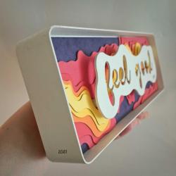 Retro Metal Çerçeveli Feel Good Tabela