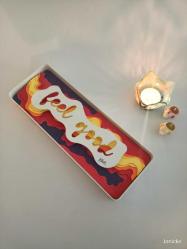 Retro Metal Çerçeveli Feel Good Tabela