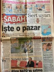 SABAH GAZETESİ DOĞUM GÜNÜ HEDİYESİ - 16 AĞUSTOS 1999 -TAM TAKIM 38 SAYFADIR -Yavuz Donat-Selahattin Duman-İsa Göksugüzel-Fami eren-Aysel çerçioğlu-necmettin erbakan-Ali coşkun-cemil çiçek-Abdullah gül-Atina NATO’yu satmış-Amele Pazarı-TSK sert uyarı-Faruk Diril-Yusuf Adalı-hülya Avşar-deniz altında 24 saat-Yusuf Gürsoy-pompalı dehşeti-Rumlardan prense taciz-prens Charles-marcio taktiği-İskender-erman toroğlu-Mehmet Ali Yılmaz-Hagi-Kadir Çetin çalı-Hakan Şükür-Avni aker’de izdiham-Erol Ersoy’a herkes kızdı-başkent’te golsüz gece-yeni lider Gençlerbirliği-Rıdvan Dilmen’e protesto-Ostenstad sınıfı geçti-cankurtaran Ahmet Dursun-3000 kişilik protesto-Beşiktaş Çarşı grubu mezarda şampiyonluğa hayır-İlker Ateş-ölüm makinesi-Eniac Pennsylvania Üniversitesi-Douglas ile jones evlilik yolunca-Murat Birsel-Coşkun Kırca-Bill Clinton-Şükrü Kızılot-Can Ataklı-Ahmet Vardar-Nizamettin Veziroğlu-Abdullah Turhan-Patrick McDonnell-Mort Walker-Dick Browne-Tom Armstrong-Erbakan faktörü-Ne genel grevi-Clint