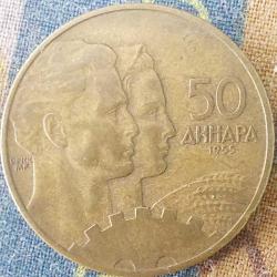 YUGOSLAVYA 50 Dinar, 1955 ÇÇT