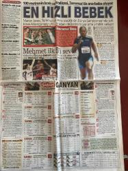 SABAH GAZETESİ DOĞUM GÜNÜ HEDİYESİ - 11 NİSAN 2003 -TAM TAKIM 34 SAYFADIR -Uğur İlerler-Rıdvan Tezel-Mustafa Kaya-Müjdat O.-Bülent Ulaş-Nevin Değer-Hakan Değer-Ali Eyice-Erdal Şafak-İbrahim Çağlar-Ferhan Şensoy-Muammer Karaca-Ercan Korkmaz-Mehmet Okur-Mehmet Fıratnas-Yıldırım Demirören-Fikret Orman-Muzaffer Nasıroğlu-Kaya Çilingiroğlu-Ronaldo-Zago-Erol Kaynar-Nouma-Ümit Karan-Osman Müftüoğlu-Emre Oğuz-Saddam Hüseyin-Colin Powell-Osman Müftüoğlu-Selim Memecan-Recep Tayyip Erdoğan-Yavuz Donat-Serdar Ortaç-Gürbüz-Zeynep Mansur-Bengu-Umut Akyürek-Huysuz Virjin-Mr. Cole-Nükhet Duru-Cenk Eren-Cem Karaca-Sonat-Orhan-Altay-Arto-Birol Güven-Ali Poyrazoğlu  Ok gibi saplandı-Böyleydi böyle oldu-Bedeli beş yıl-Skandal öğretmen ilk eşini boşuyor-Yol ve sürücü-Duvara ceset gömdüler-İstanbul Geceleri-Ayrılsak da beraberiz-Bizim Sınıf-En hızlı bebek-Gururumuz Siena-Mehmet ilk 5’i sevdi-Fener tehlikeli-Bilgili’den zeytin dalı-Beşiktaş’ın Pancu kumarı-Kartal’a çifte şok-Bahar geldi-Gelen ağam giden paşa