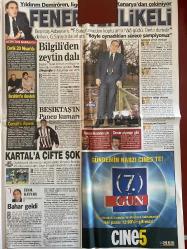 SABAH GAZETESİ DOĞUM GÜNÜ HEDİYESİ - 11 NİSAN 2003 -TAM TAKIM 34 SAYFADIR -Uğur İlerler-Rıdvan Tezel-Mustafa Kaya-Müjdat O.-Bülent Ulaş-Nevin Değer-Hakan Değer-Ali Eyice-Erdal Şafak-İbrahim Çağlar-Ferhan Şensoy-Muammer Karaca-Ercan Korkmaz-Mehmet Okur-Mehmet Fıratnas-Yıldırım Demirören-Fikret Orman-Muzaffer Nasıroğlu-Kaya Çilingiroğlu-Ronaldo-Zago-Erol Kaynar-Nouma-Ümit Karan-Osman Müftüoğlu-Emre Oğuz-Saddam Hüseyin-Colin Powell-Osman Müftüoğlu-Selim Memecan-Recep Tayyip Erdoğan-Yavuz Donat-Serdar Ortaç-Gürbüz-Zeynep Mansur-Bengu-Umut Akyürek-Huysuz Virjin-Mr. Cole-Nükhet Duru-Cenk Eren-Cem Karaca-Sonat-Orhan-Altay-Arto-Birol Güven-Ali Poyrazoğlu  Ok gibi saplandı-Böyleydi böyle oldu-Bedeli beş yıl-Skandal öğretmen ilk eşini boşuyor-Yol ve sürücü-Duvara ceset gömdüler-İstanbul Geceleri-Ayrılsak da beraberiz-Bizim Sınıf-En hızlı bebek-Gururumuz Siena-Mehmet ilk 5’i sevdi-Fener tehlikeli-Bilgili’den zeytin dalı-Beşiktaş’ın Pancu kumarı-Kartal’a çifte şok-Bahar geldi-Gelen ağam giden paşa