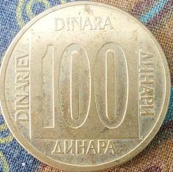 YUGOSLAVYA 100 Dinar, 1988 ÇÇT