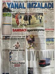 SABAH GAZETESİ DOĞUM GÜNÜ HEDİYESİ - 22 NİSAN 2003 -TAM TAKIM 32 SAYFADIR -Muharrem Sarıkaya-Osman Ertuğrul-Aslı Aydıntaşbaş-Bülent Cankurt-Yavuz Donat-Ersun Yanal-Ortega-Yusuf-Ümit-El Saka-Marcos-Rüştü-Ömer Üründül-Fatih Terim-Lucescu-Ronaldo-Hıncal Uluç-Pascal Nouma-Sergen-Yıldırım Demirören-Ahmet Dursun-Ahmet Şahin-Levent Bıçakcı-Nihat Kahveci-Raul-Ronaldo-Ercan Korkmaz-Ergin Aslan-Kazım Kanat-Volkan Glatt-Ali Lukunku-Cordoba-Okan  Bir SABAH çok şeyi değiştirir-Her kente bir başbakan-Türkiye’nin tam zamanı-Yerel ve yerinden-Ortadoğu karışacak-Sakız kralının eşi kolunda bir servet taşıyor-KKTC’de duvar 30 yıl sonra yıkıldı-Yanal imzaladı-Sambacı operasyonu-Lucescu’nun asıl sıkıntısı forvette-Yanlışların faturası-Ya Nouma ya Beşiktaş-Bir siyah bir beyaz-Pascal Nouma’ya kızmıyorum-Kendimi kaybettim-Ahmet haddini aşmış-Ronaldo’yu geçti-Tek ilacı şampiyonluk-Lukunku’dan şov  Biznicity içinde yönetmek geçer-Salih Memecan Karikatürü-Bülent Cankurt-Merve Güney-Aysugül Toplusoy-Neslihan Tüfe
