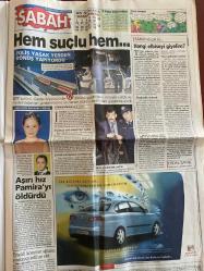 SABAH GAZETESİ DOĞUM GÜNÜ HEDİYESİ - 22 NİSAN 2003 -TAM TAKIM 32 SAYFADIR -Muharrem Sarıkaya-Osman Ertuğrul-Aslı Aydıntaşbaş-Bülent Cankurt-Yavuz Donat-Ersun Yanal-Ortega-Yusuf-Ümit-El Saka-Marcos-Rüştü-Ömer Üründül-Fatih Terim-Lucescu-Ronaldo-Hıncal Uluç-Pascal Nouma-Sergen-Yıldırım Demirören-Ahmet Dursun-Ahmet Şahin-Levent Bıçakcı-Nihat Kahveci-Raul-Ronaldo-Ercan Korkmaz-Ergin Aslan-Kazım Kanat-Volkan Glatt-Ali Lukunku-Cordoba-Okan  Bir SABAH çok şeyi değiştirir-Her kente bir başbakan-Türkiye’nin tam zamanı-Yerel ve yerinden-Ortadoğu karışacak-Sakız kralının eşi kolunda bir servet taşıyor-KKTC’de duvar 30 yıl sonra yıkıldı-Yanal imzaladı-Sambacı operasyonu-Lucescu’nun asıl sıkıntısı forvette-Yanlışların faturası-Ya Nouma ya Beşiktaş-Bir siyah bir beyaz-Pascal Nouma’ya kızmıyorum-Kendimi kaybettim-Ahmet haddini aşmış-Ronaldo’yu geçti-Tek ilacı şampiyonluk-Lukunku’dan şov  Biznicity içinde yönetmek geçer-Salih Memecan Karikatürü-Bülent Cankurt-Merve Güney-Aysugül Toplusoy-Neslihan Tüfe