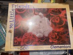 Güller İçinde Yavru Kedi” 500 parçalık yapboz, CLEMENTONI