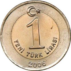 Türkiye Cumhuriyeti 2006 Yılı 1 Yeni Türk Lirası (9386)