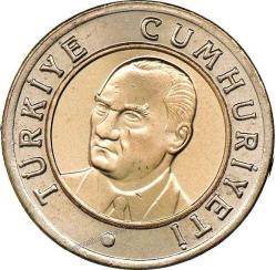 Türkiye Cumhuriyet  2007 Yılı 1 Yeni Türk Lirası (9388)