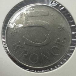İsveç 5 Kron 1983.  Kapamasında.
