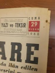 ORİJİNAL 60 DARBESİ GAZETESİ. KOLEKSİYONLUK.