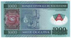Moritanya 2014 Yılı 1.000 Ouguiya Polimer ÇİL