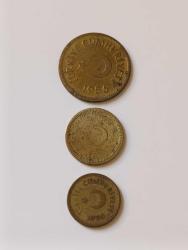 1950-55-56 TARİHLİ 5 - 10 - 25 KURUŞ