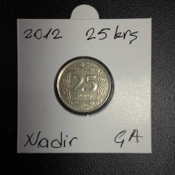 2012 YILI 25 KURUŞ  ÇA  TCM 3515