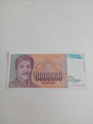 Yugoslavya 5M Dinar 1993 Çil
