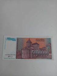 Yugoslavya 5M Dinar 1993 Çil
