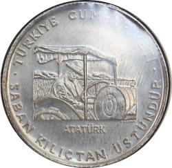 1978 FAO 150 Lira Saban Kılıçtan Üstündür  (9gr 900 ayar gümüş) Kenarı Tırtıklı    (9999)