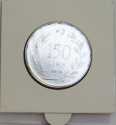 1978 FAO 150 Lira Saban Kılıçtan Üstündür  (9gr 900 ayar gümüş) Kenarı Tırtıklı    (9999)