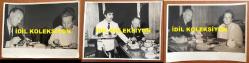 TÜRKİYE'DE İLAÇ SANAYİSİNİN KURUCULARINDAN MEHMET NEJAT FERİT ECZACIBAŞI'NIN ORİJİNAL BÜYÜK BOY 3'LÜ FOTOĞRAF SETİ - 24 x 18 cm EBADINDA - NEJAT ECZACIBAŞI EŞİ FATMA BEYHAN ECZACIBAŞI'YA BİRLİKTE BİR RESTORANDA KAHVALTI EDERKEN ÇEKİLMİŞ 3 ÖZEL KARE