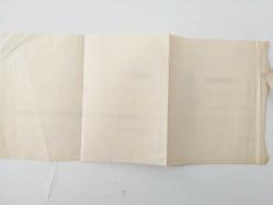 1922 Banque Nationale de Turquie  ''Türk Milli Bankası''  ( Döneminde çoğaltma, baskı imzalı SENET ) Osmanlıca ve Fransızca 2 Nüsha
