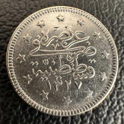 5. MEHMED REŞAD · 2 KURUŞ · (1327/3) · KOSTANTİNİYE · GÜMÜŞ