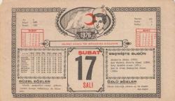 Kızılay Takvim Yaprağı -17 Şubat 1976