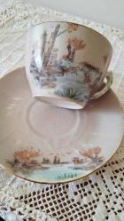 Paris el boyama kahve fincanı