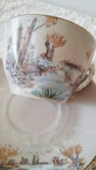 Paris el boyama kahve fincanı