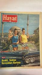 HAYAT HAFTALIK HABER MECMUA, DERGİSİ - ORTA SAYFA POSTER : LIMANDA BAYRAM - İKİ KADIN PİYANİST - SIRA NO: 565 – SAYI: 32 – TARİH: 3 AĞUSTOS 1967 NECLA İZ – KENAN KENT – ARİF MARDİN – NESUHI ERTEGÜN – ŞAH RIZA PAHLEVİ – PAMELA RODGERS – PAPA VI. PAUL – CEVDET SUNAY – İSMET İNÖNÜ – KASIM GÜLEK – NİLÜFER GÜLEK – ODILE DE LASSUS – ŞEMSİ GÜNER – ŞEMSİ KUSEYRİ – FERİT CAN – MEHMET RADO  RENKLİ TÜRKİYE KARAYOLLARI HARİTASI HEDİYESİ – NECLA İZ’İN NEW YORK’TA TÜRK KOLONİSİNE HAWAII STİLİNDE PARTİSİ – ŞAHIN ŞEFFAF BANYOSU VE LÜKS YAŞAMI – TEXAS’IN KAPLAN KADINI PAMELA RODGERS – PAPA VI. PAUL’ÜN TÜRKİYE ZİYARETİ – İNÖNÜ’DEN GÜLEK ÇİFTİNE TEBRİK – FLORIDA’DA SU ALTI GÜZELLERİ – UNESCO’NUN TÜRKİYE TURİZM RAPORU: İZMİR, ANTALYA, ÜRGÜP – ERZURUM’DAKİ ÇİFTE MİNARELİ CAMİ VE AKDAMAR KİLİSESİ – ADAPAZARI VE PÜLÜMÜR DEPREMLERİ – BİR FİNCAN KAHVENİN ARDINDAKİ ZELZELE HİKÂYESİ – “DÜŞMAN AŞIKLAR” FİLMİ ÖZETİ – DÜNYADA VE TÜRKİYE’DE SANAT, TURİZM, FELAKETLER VE TOPLUM GÜNDEMİ - TAM TAKIM 48 SAYFA