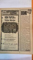 HAYAT HAFTALIK HABER MECMUA, DERGİSİ - ORTA SAYFA POSTER : DUNYA SAHESERLERINDEN REPRODUKSYONLAR SERIS 13 LIMANDA TEKNELER Tan Duly JEAN DUFY - SIRA NO: 201 – SAYI: 33 – TARİH: 12 AĞUSTOS 1960 GINA LOLLOBRIGIDA – FARAH DİBA – VON PAPEN – MOLotov – ÇİÇERO – ALFRED HITCHCOCK – FÉLICIEN MARCEAU - MAKARIOS – DR. FAZIL KÜÇÜK – VALİ FOOT – SİRIMAVO BANDARANAIKE – KIBRIS TÜRK CEMAATİ – ŞEMSİ BELLİ - DUFY’DEN “LIMANDAKI TEKNELER” TABLOSU – TAHRAN MUHABİRİNDEN: “FARAH MESUTTUR” – VON PAPEN’İN TÜRKİYE HATIRALARI VE ÇİÇERO VAKASI – OLİMPİYATLARIN TARİHİNE GİRİŞ – ALFRED HITCHCOCK’TAN SEÇİLMİŞ POLİS HİKÂYELERİ – FÉLICIEN MARCEAU’NUN ROMANI: “KISMET BİR GÜN AÇILIR” – ŞEVKET RADO’DAN “BİR ZAMAN SİZ DE GENÇ İDİNİZ” SOHBETİ – KIBRIS’TA CUMHURİYETİN İLANI ÖNCESİ GEÇİCİ HÜKÜMET – KIBRIS’TA TÜRK VE RUM CEMAATLERİNİN YENİ DÖNEMİ – KIBRIS’IN BAĞIMSIZLIK SONRASI KALKINMA HEDEFLERİ – KIBRIS’TA TURİZM, TARIM VE KIŞ SPORLARI – GİRNE’NİN PLAJLARI VE TURİSTİK CAZİBESİ – KIBRIS’IN TARİHİ CAMİ - TAM TAKIM 48 SAYFA