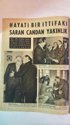 HAYAT HAFTALIK HABER MECMUA, DERGİSİ - ORTA SAYFA POSTER : YEŞİL BURSADA GÖLGE VE YAZILAR SAHESERI ULU CAMİ - SIRA NO: 17 SAYI: 17 - 1 ŞUBAT 1957 - ALI HAN - MARLON BRANDO - MIIKO TAKA - MACHIKO KYO - SIMON - NURI BALT - SUHRAVERDI - NURI SALT PAŞA - ABDÜLILAH - MENDERES - KORALTAN - HÜSEYIN ALA - SÜREYYA - ISKENDER MIRZA - CHARLES H. HAAS - PIRAYE HAAS - CHARLON HAAS - ALI EKREM - OZAN SAGDIC - ŞIRZAT - NECMI - SEVKET RADO - HIKMET FERIDUN ES - IBRAHIM ÇAMLI - SEMIRAL BILBASAR - HANS JO SCHMOLL - FIRUZ ASKIN - NIMET ARZIK - YAZI ISLERI MUDURU - HAZIRLIYANLAR - PAKISTAN BAŞVEKILI - IRAK BAŞVEKILI - TRAN BAŞVEKILI - FRANSIZ RAHIBI - JAPON SINEMA YILDIZI - HILTON OTELI DIŞ MUHABERAT VE MUHASEBE MEMURU - FLORIDA UNIVERSITESI - FOTOĞRAFÇI - TAM TAKIM 48 SAYFA