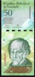 ** VENEZUELLA ( 50 * BOLİVARES ) 2015 - ÇİL