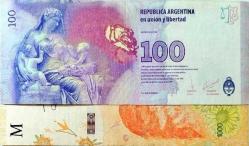 Arjantin, 100 ve 1.000 Peso. 2 Adet Büyük Küpür. (ÇT)
