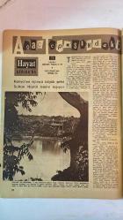 HAYAT HAFTALIK HABER MECMUA, DERGİSİ - ORTA SAYFA POSTER : DEĞİRMEN VE LÂLELER, RESSAM: CLAUDE MONET - SIRA NO: 254 SAYI: 34 TARİH: 17 AĞUSTOS 1961 - MYLENE DEMONGEOT - ARTHUR RANK - SADUN ALTUNA - VICTOR EMANUEL - REGINE - UMBERTO - BRIGITTE BARDOT - ALFRED MERLIN - KAPTAN COUSTEAU - MUSSOLINI - PROFESÖR UCCELI - KALIGULA - DIANA - HITLER - SEMIHA ES - PIERRE BILLET - LEMPEREUR - DIOR - CHANEL - J. HEIM - BOB BUGNAND - GÖNÜL POSTASI - MADAME BUTTERFLY - BİRLEŞMİŞ MİLLETLER - HİLTON OTELİ - FENERBAHÇE - ANNETTE STROYBERG - ROGER VADIM - VITTORIO GASSMAN - SHELLEY WINTERS - GEORGE EDWIN TURTLE’IN CİNSİYET GEÇİŞİ: MISS GEORGIA TURTLE – LONDRA’DA KAYBOLAN ÇOCUK: ANDREW – TUZLA’DA İSKELE VE RIHTIM TEMELİ – VALİ R. TULGA’NIN TAŞ TAŞIMA TÖRENİ – İSMET İNÖNÜ’NÜN HEYBELİADA’DAKİ KAZASI – OLGUN İNSAN ÜZERİNE ŞEVKET RADO’DAN SOHBET – AMERİKAN BANKACILIĞINDA DEĞİŞİM: BUZ REVÜLERİ VE CAM SARAYLAR – BEYOĞLU’NDA TÜRK BEBEKLERİ SERGİSİ – DÖNEMİN SANAT, SİYASET, TOPLUM VE BANKACIL - TAM TAKIM 48 SAYFA