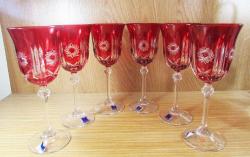 ViNTaGe İTALYAN Le Stelle BOHEM KRİSTAL KaDeH TaKıMı.....SIFIR ÜRÜN