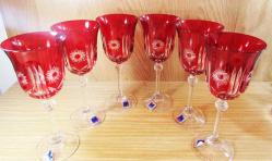 ViNTaGe İTALYAN Le Stelle BOHEM KRİSTAL KaDeH TaKıMı.....SIFIR ÜRÜN