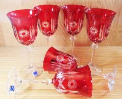 ViNTaGe İTALYAN Le Stelle BOHEM KRİSTAL KaDeH TaKıMı.....SIFIR ÜRÜN