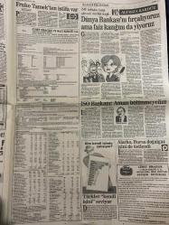 SABAH EKONOMİ GAZETESİ DOĞUM GÜNÜ HEDİYESİ - 24 EYLÜL 1992 -Pınar Çiçek-Adil Korkut-Ercan İnan-Osman Ulagay-Ali Rıza Kardüz-Meral Tamer-Şelale Kadak  Pancar üreticisi Şekerbank’taki oyunu bozmak istiyor-Bohemia Kristal 15 milyar istiyor-Dünya Bankası’na göre sözüne güvenilmez ülkeyiz-Tofaş neden rahat zam yapabiliyor-Çiller’e destek Saracoğlu’na köstek-Dünya Bankası’nı fırçalıyoruz ama faiz kazığını da yiyoruz-Fruko Tamek’ten istifa var-ISO Başkanı aman bölünmeyelim-Türkler kendi işinde çalışıyor-Paketten telsiz yerine çocuk oyuncağı çıktı-Üretim tarihi 1990 ise garanti belgesi geçersiz-Elektriğin de depozitosu olur mu  Karikatür isimleri ve çizerleri: Bohemia Kristal karikatürü-IMF Dünya Bankası karikatürü-Telsiz oyuncak karikatürü-Kargo cihaz karikatürü