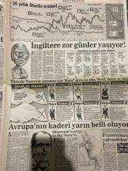 SABAH EKONOMİ GAZETESİ DOĞUM GÜNÜ HEDİYESİ  - 19 EYLÜL 1992-Yalım Erez-Bülent Eczacıbaşı-Ali Rıza Kardüz-Osman Ulagay-Yücel Gülgöz-Meral Tamer-Betül Demirtaş-Cenk ÖZ-Alhan Kahvecioğlu  TÜSİAD Yalım Erez’i ihraç edecek mi-Devlet milletini göz göre göre kazıklıyor-Çiller petrol zammını savundu-Dünya ekonomisinde kriz sinyalleri-İngiltere zor günler yaşıyor-Avrupa’nın kaderi yarın belli oluyor-Fransızlara yalvardılar-TÜSİAD çark etmiyor-Akbank ve Yapı Kredi’nin arasına karakedi girdi-Moğultay’a bir kez daha bravo-Avrupa’yı ABD’yi bırakın Uzakdoğu pazarına bakın-Hangi liderle yanmak istersiniz-Türk Eximbank için usulsüzlük iddiası-Okumuş işsizlerin sayısı hızla artıyor-Reklamda rekabet TRT’yi ucuzlattı  Karikatür isimleri ve çizerleri: 9.5 trilyon hesabı karikatürü-Sterlin krizleri karikatürü-Maastricht referandumu karikatürü-Mitterrand karikatürü-Akbank YKB karikatürü-Karakedi karikatürü-Hangi liderle yanmak istersiniz çakmak karikatürleri
